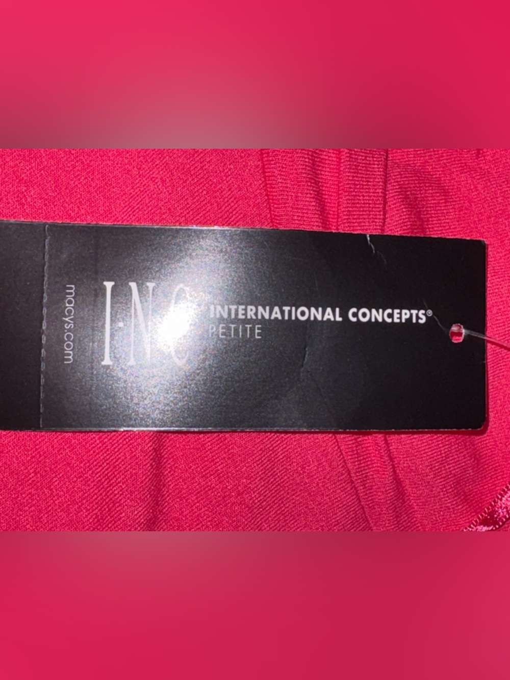INC International Concepts Pink V-Neck Dress Petite M Flowy Casual NWT - Picture 5 of 10